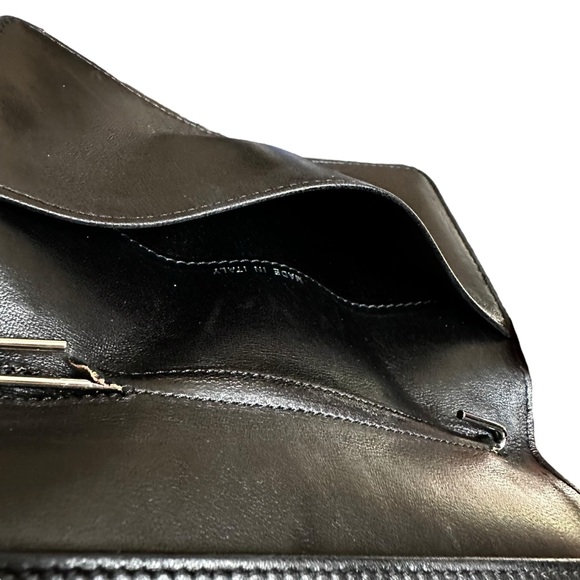 Authentic CHANEL Black Patent Leather Lucky Charms Passport Bifold Wallet & Box - Picture 10 of 15